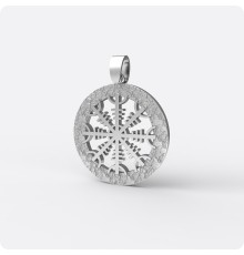 Агисхьяльм Шлем Ужаса в круге из серебра