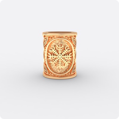 Шарм Агисхьяльм Шлем Ужаса из золота