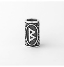 Шарм с руной Беркана из серебра