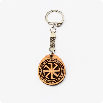 Брелок Коловрат из дерева Бука
