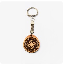 Брелок Сварга из дерева Бука