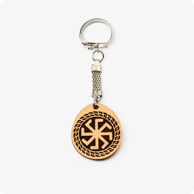 Брелок Ладинец из дерева Бука