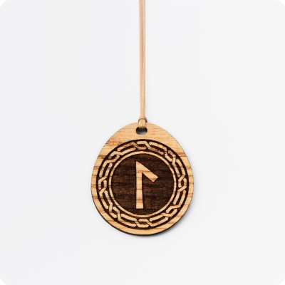 Руна Лагуз (Легр) из дерева Ясеня (Дикий Лук)