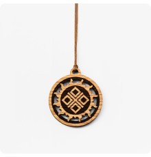 Оберег Макошь (Мокошь) в Солнечном круге из Дуба