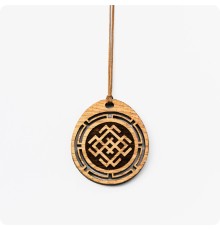 Оберег Символ Белобога из дерева Дуба