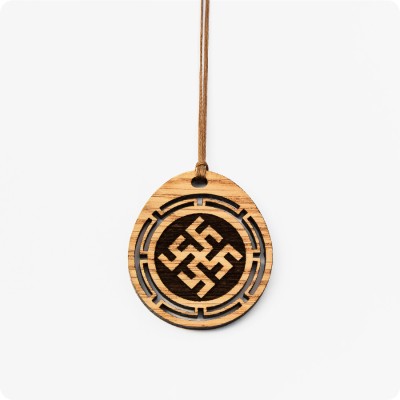 Оберег Цветок Папоротника из дерева Дуба