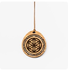 Оберег Цветок Жизни (Цветок Афродиты) из дерева Дуба