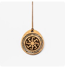 Оберег Свитовит из дерева Дуба