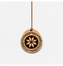 Деревянный оберег Алатырь (Дуб)