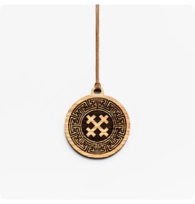 Оберег Крест Мары (Марены) из дерева 