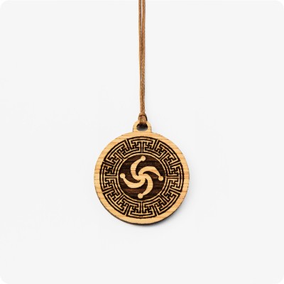 Оберег Символ Рода из дерева