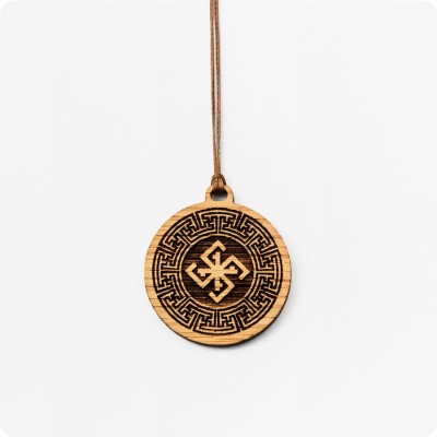 Оберег Сварга из дерева