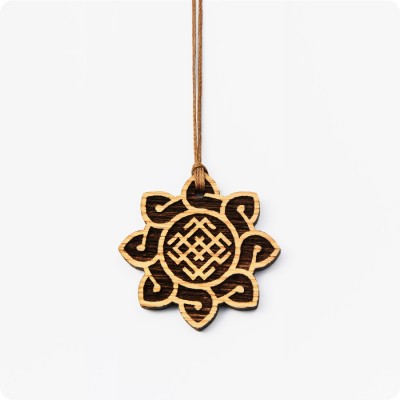 Оберег Символ Белобога из Дуба в солнце