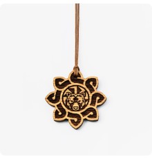 Оберег Медведь Коловрат из Дуба в солнце