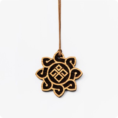 Оберег Символ Даждьбога из Дуба в солнце