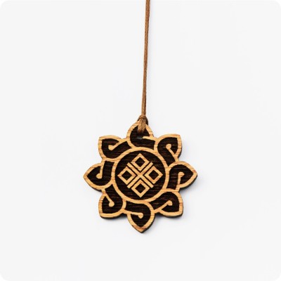 Оберег Символ Макоши (Мокоши) из Дуба в солнце