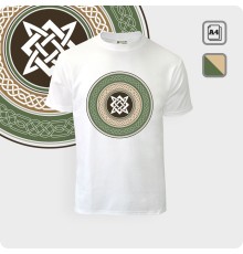 Футболка со Звездой Руси (Квадрат Сварога) - К.1857-01