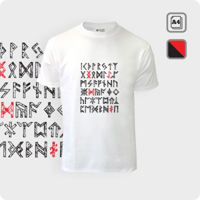 Футболка с Рунами - К.2026-01