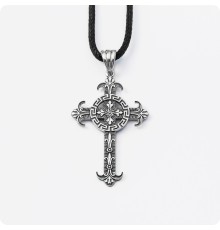 Кельтский крест из серебра (ks-204)