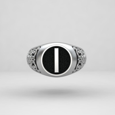 Кольцо с руной Иса (Ис)