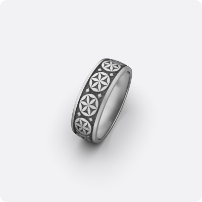 Кольцо Цветок Жизни