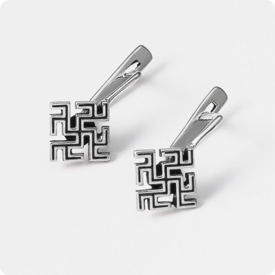 Серьги с Оберегом Одолень трава