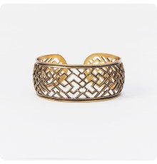 Браслет с Оберегом Одолень трава (широкий резной)