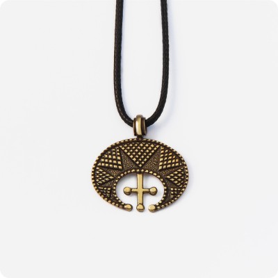 Лунница с Крестом из Латуни