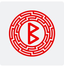 Наклейка руна Беркана в Солнцевороте