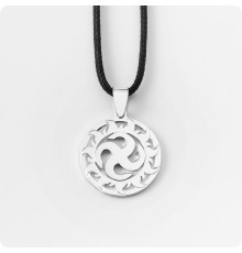 Оберег Сваор из серебра в Солнечном Круге