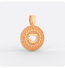 Сварожий круг с чертогом Лебедя из золота