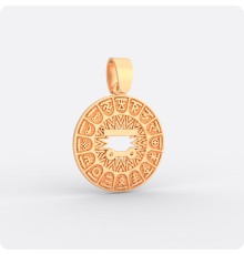 Сварожий круг с чертогом Щуки из золота