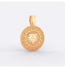 Сварожий круг с чертогом Тура из золота