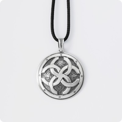 Оберег Свадебник из серебра в Два уровня