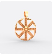 Коловрат с Молвинцем и чертогом Бусла (Аиста) из золота