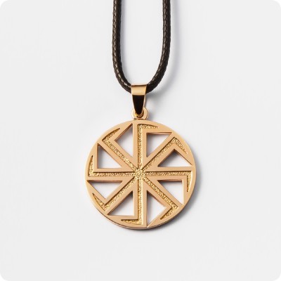 Оберег Коловрат из золота