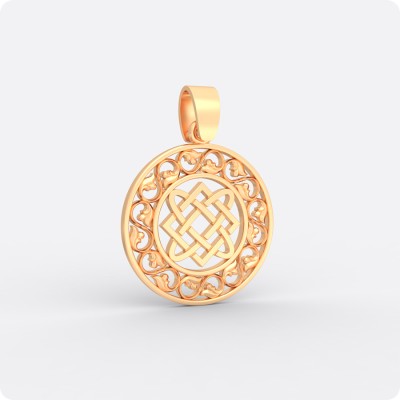 Оберег Звезда Лады-богородицы из золота с орнаментом