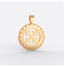 Оберег Крест Мары (Марены) из золота (Горыныч)