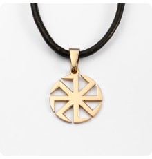 Оберег Коловрат из золота без круга