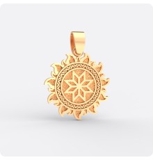 Оберег Алатырь из золота в Ярило