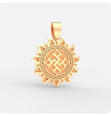 Оберег Духовная Сила из золота в Ярило