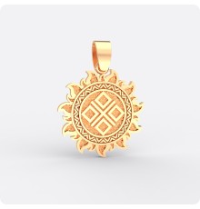 Славянский оберег Макошь (Символ Макоши) из золота в Ярило