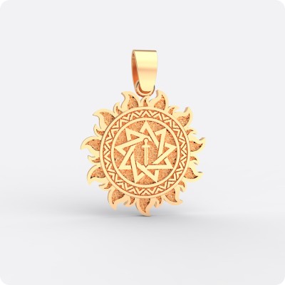 Оберег Меч острием вниз из золота в Ярило