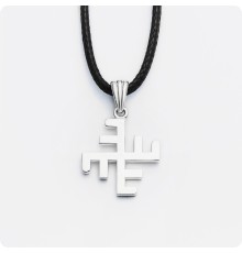 Оберег Небесный Крест из серебра (малый)