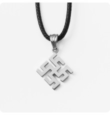 Оберег Цветок Папоротника из серебра (малый)