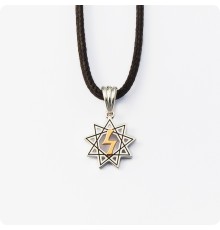 Оберег Перуница малый (серебро с золотом)