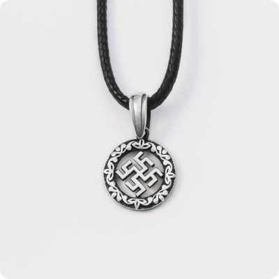 Оберег Цветок Папоротника из серебра (малый)