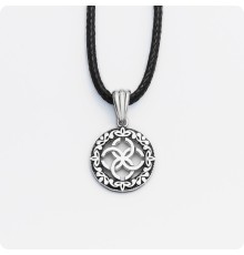 Оберег Свадебник из серебра в круге (малый)