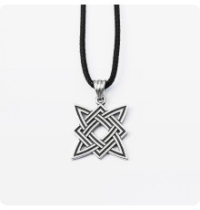 Оберег Звезда Руси (Квадрат Сварога) (с чернением)