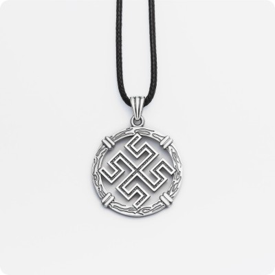 Оберег Боговник из серебра